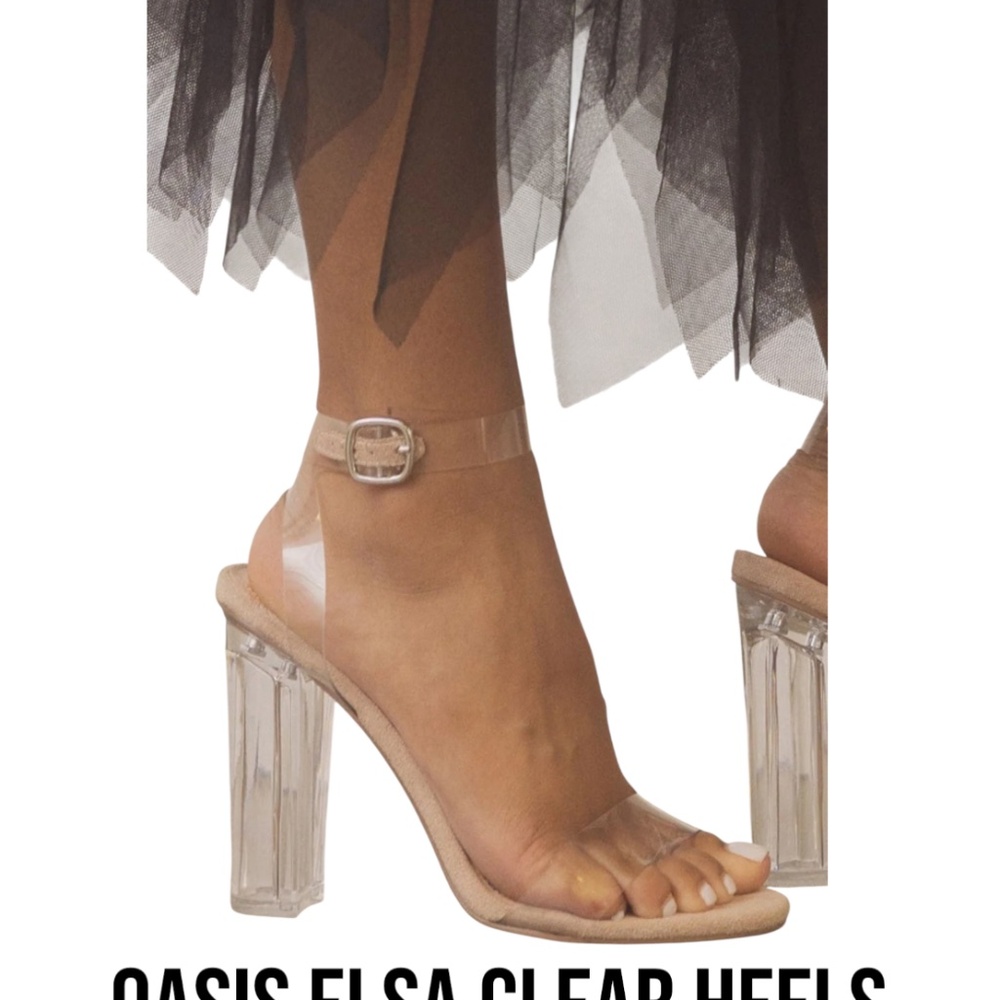Clear heels